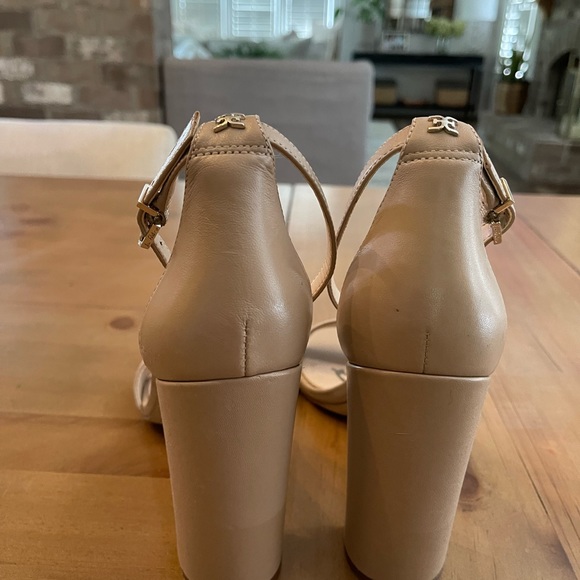 Neutral/Nude Sam Edelman Sandals Heels sz 10 - Picture 5 of 7